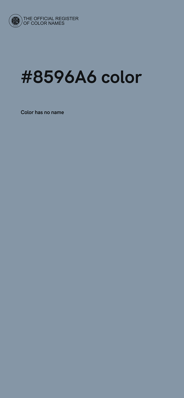 #8596A6 color image