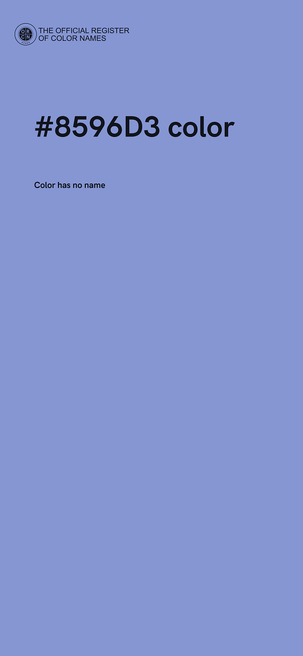 #8596D3 color image