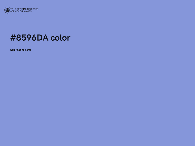 #8596DA color image