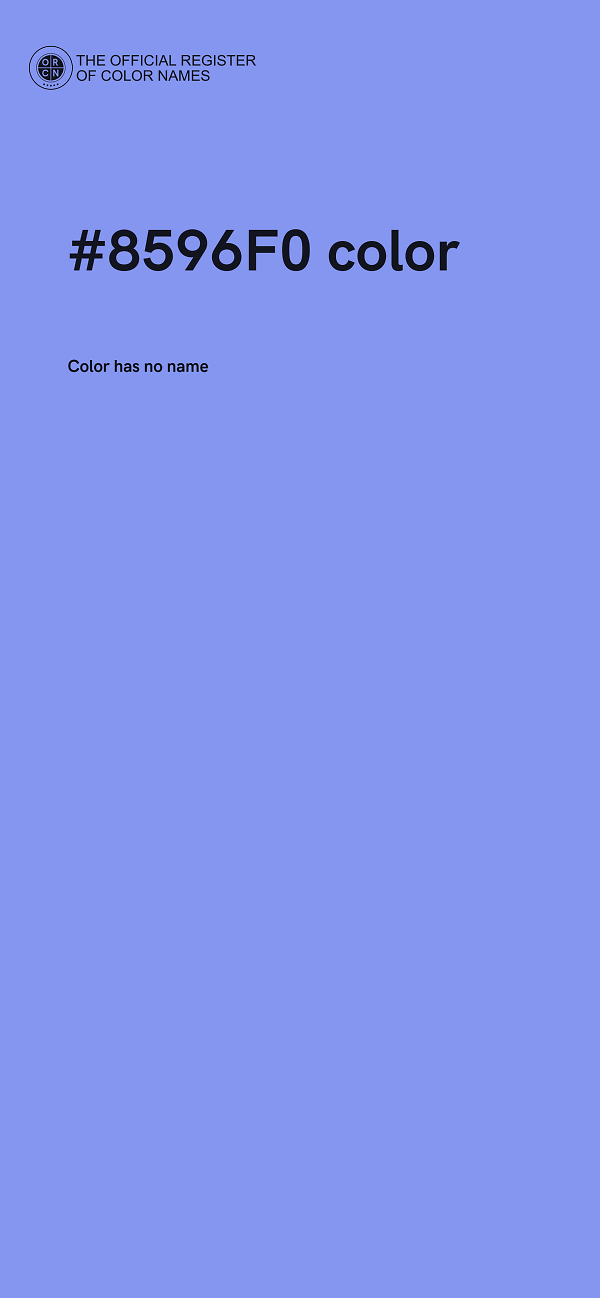 #8596F0 color image