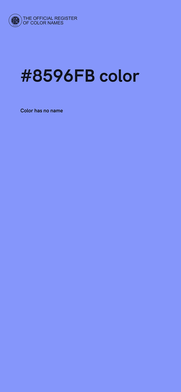 #8596FB color image
