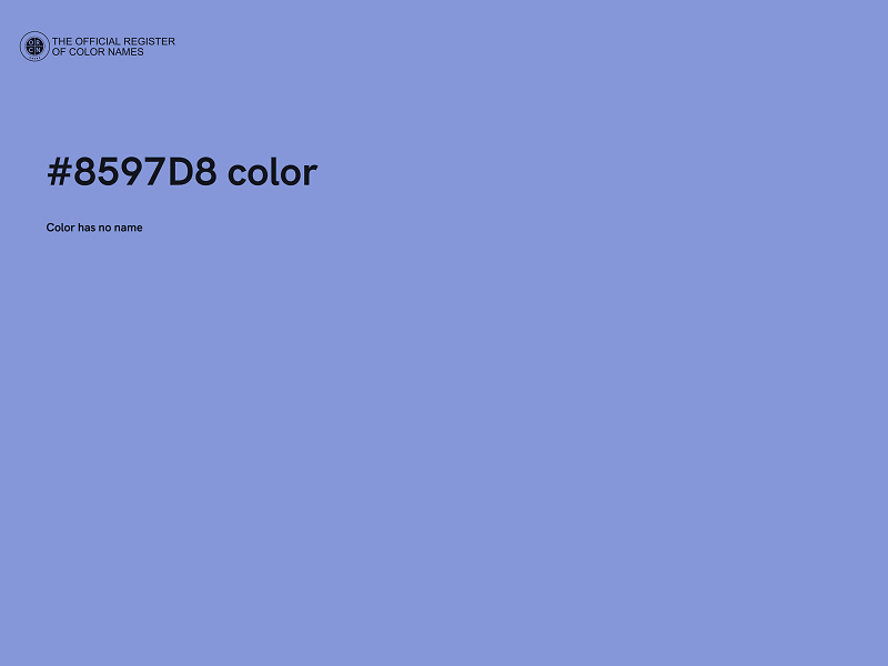 #8597D8 color image