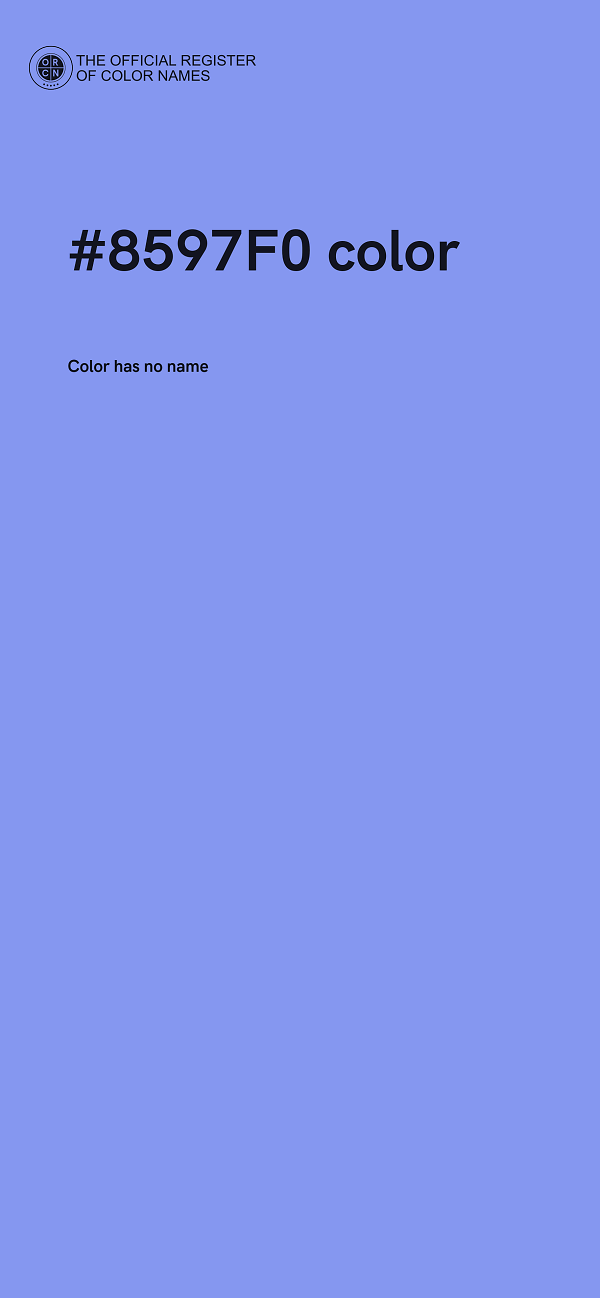 #8597F0 color image
