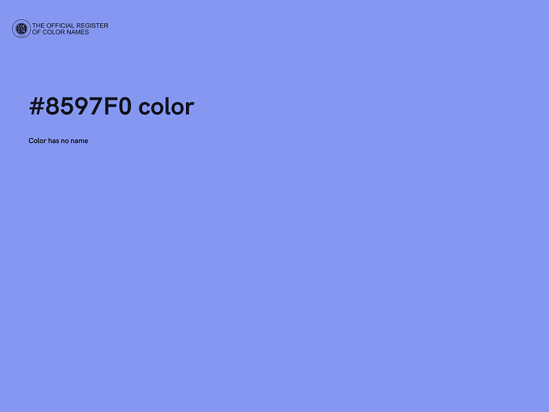 #8597F0 color image