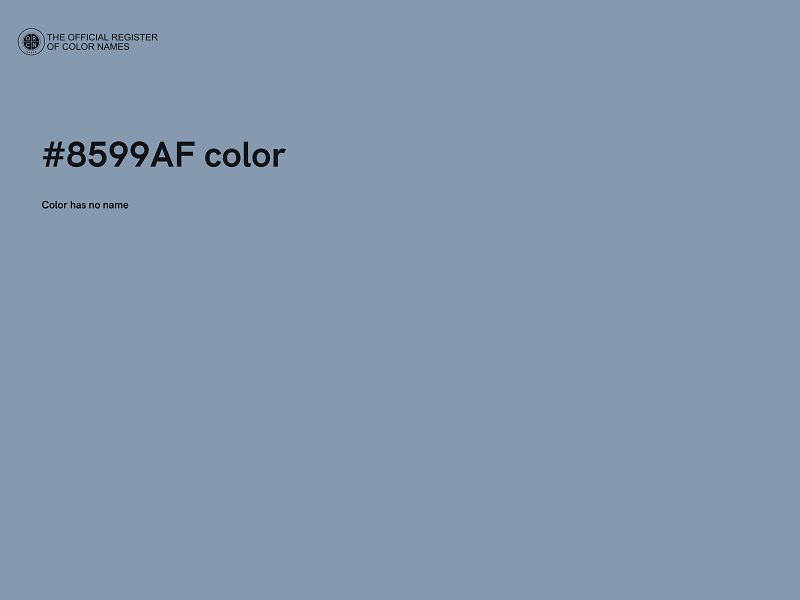 #8599AF color image