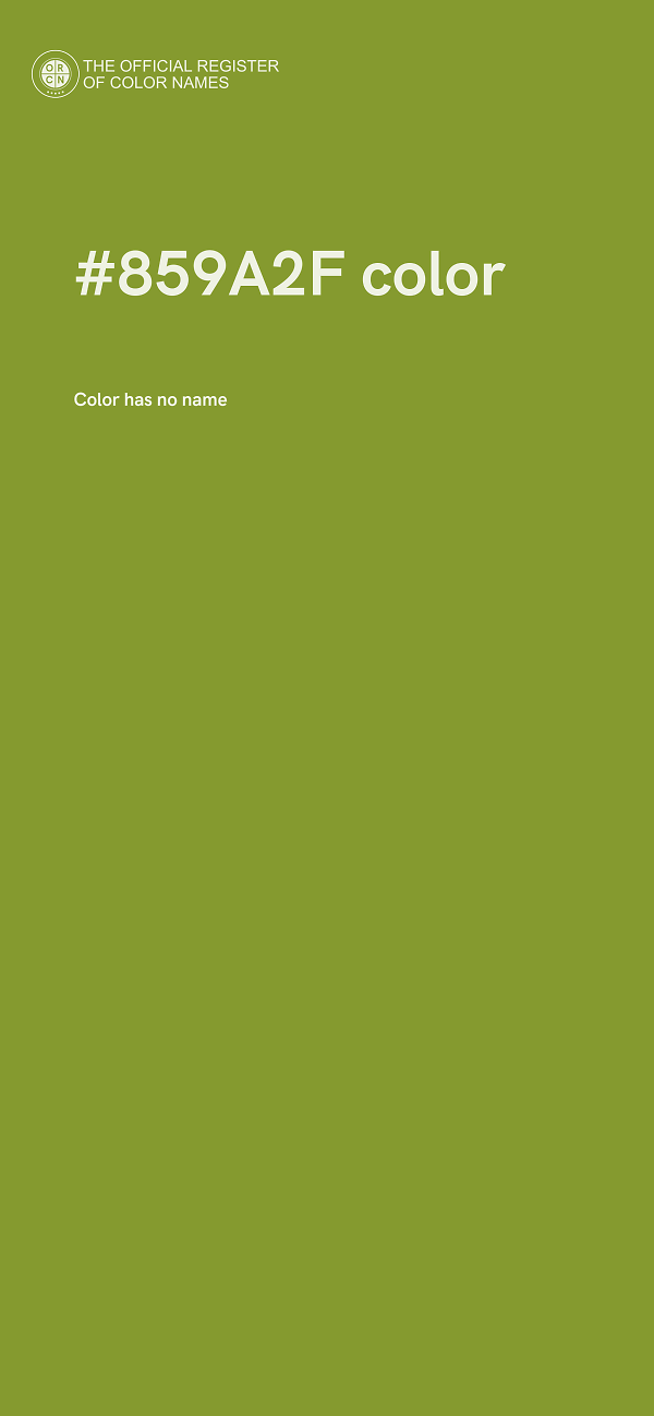#859A2F color image