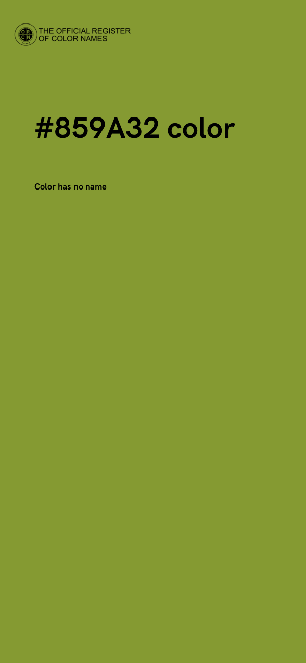 #859A32 color image