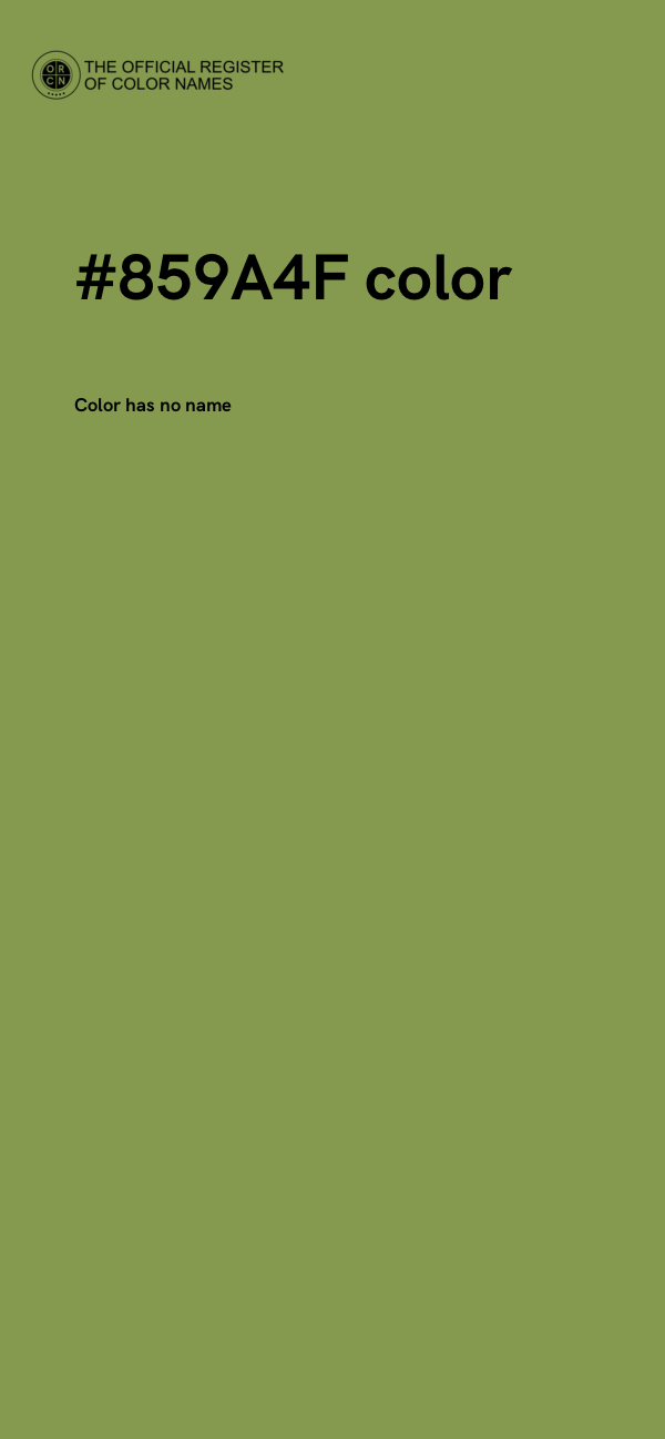 #859A4F color image