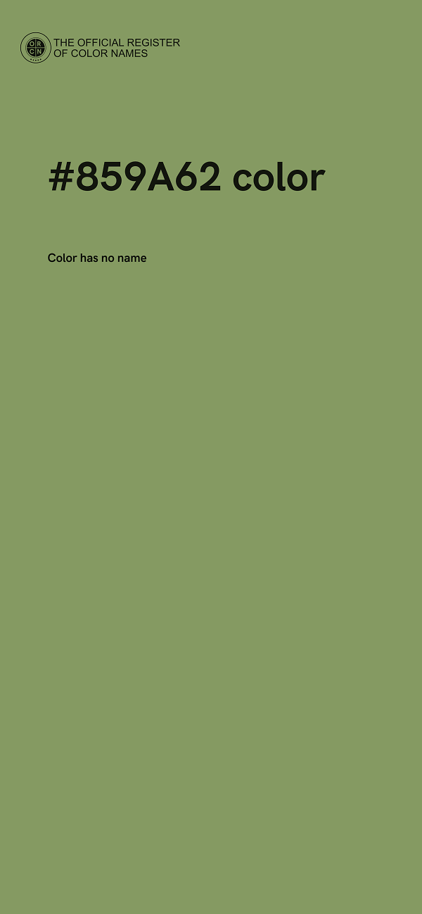 #859A62 color image