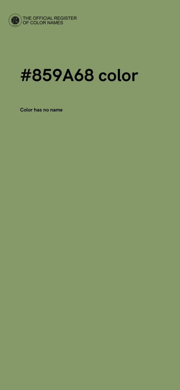 #859A68 color image