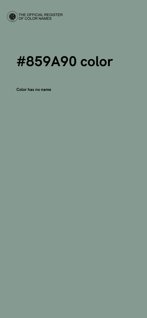 #859A90 color image