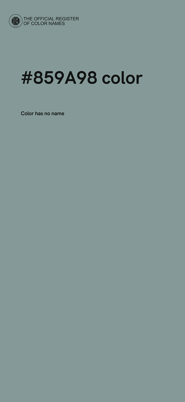 #859A98 color image