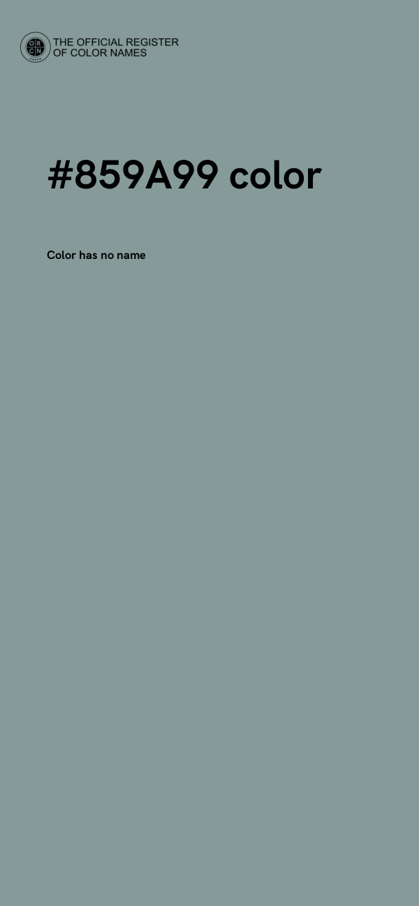 #859A99 color image