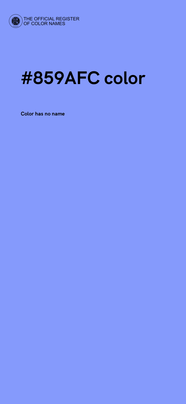 #859AFC color image