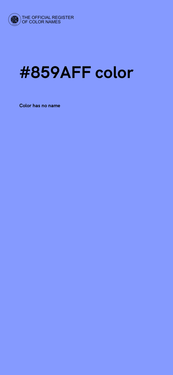 #859AFF color image