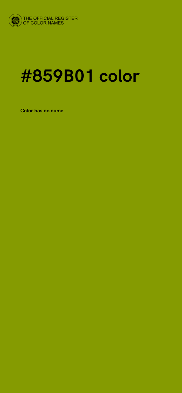 #859B01 color image