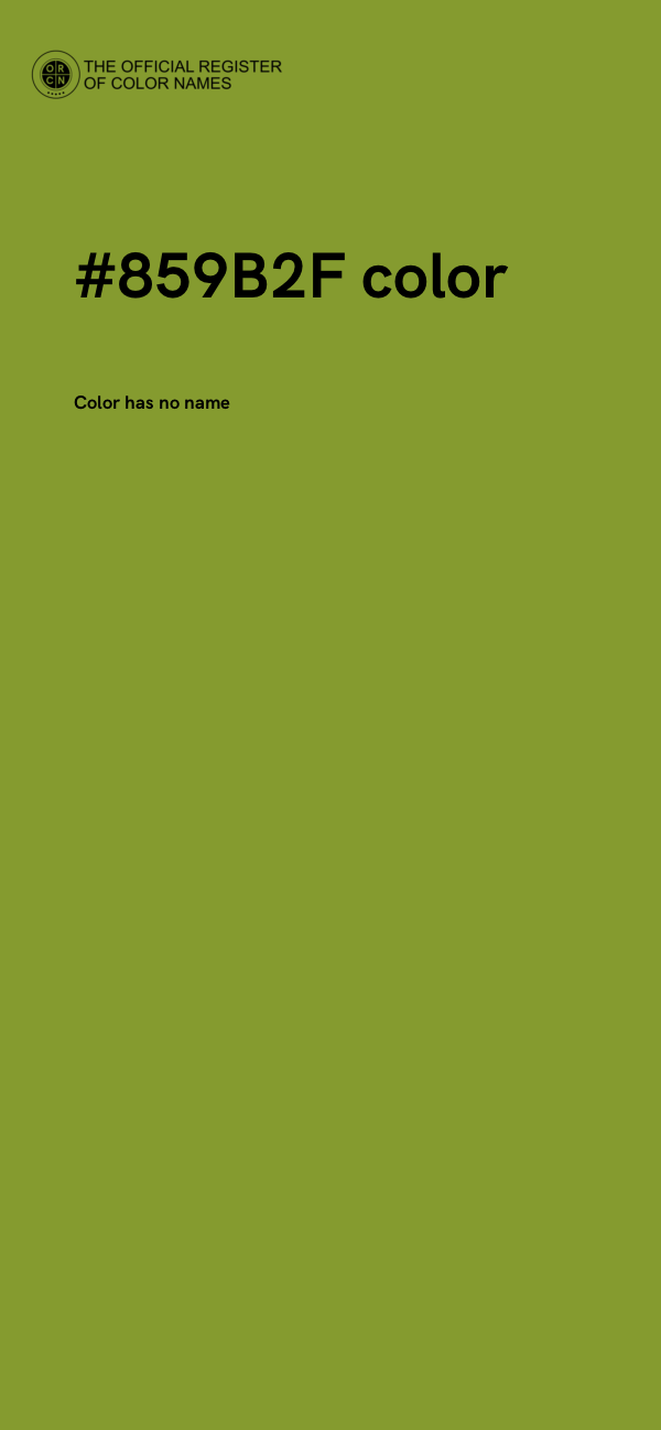 #859B2F color image