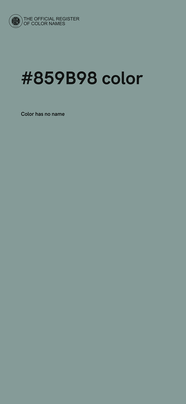 #859B98 color image