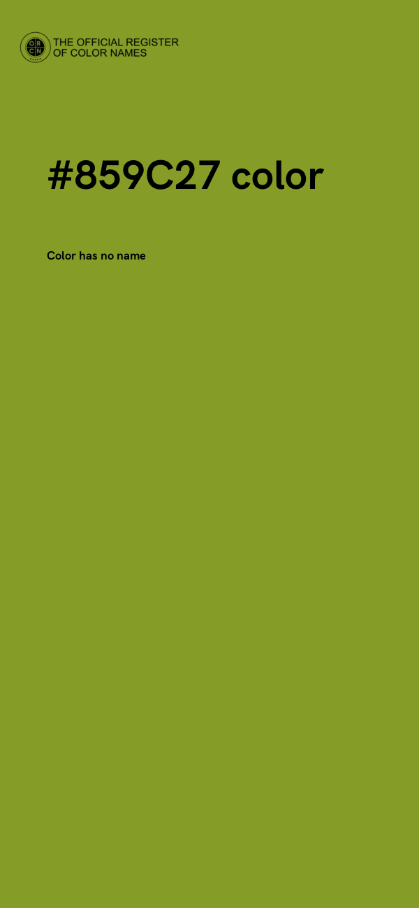 #859C27 color image