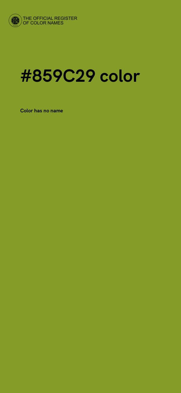 #859C29 color image