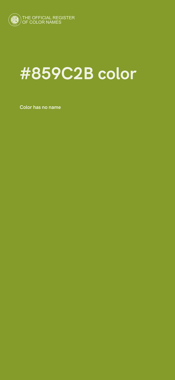 #859C2B color image