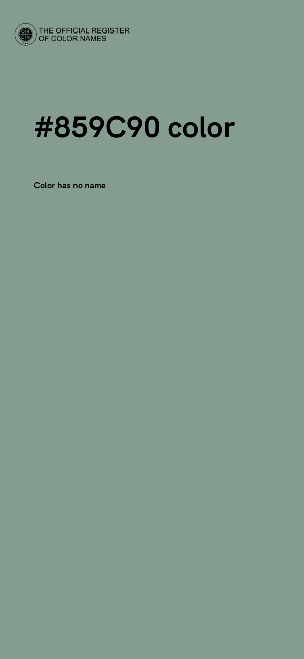#859C90 color image