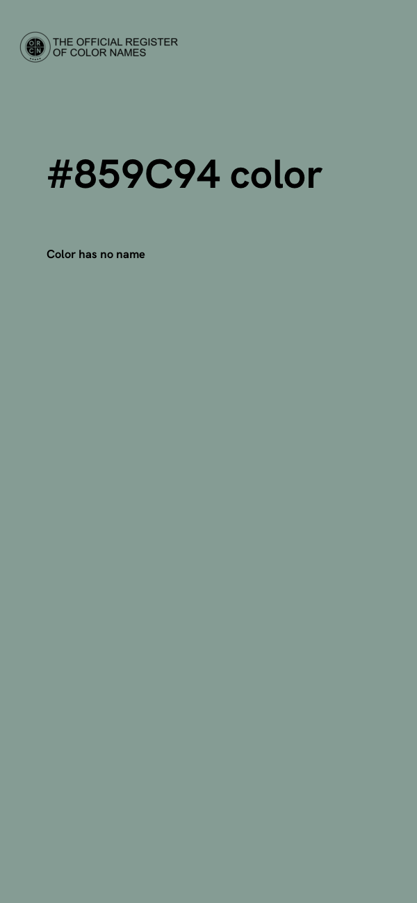 #859C94 color image