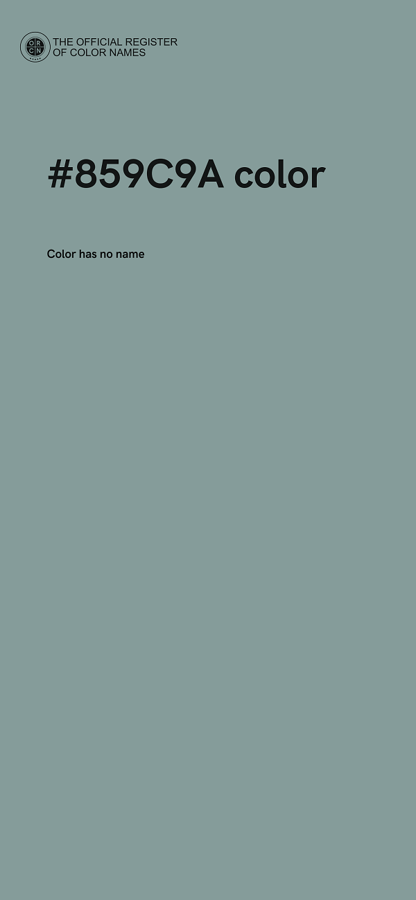 #859C9A color image