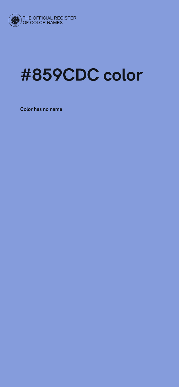 #859CDC color image