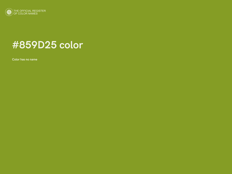 #859D25 color image