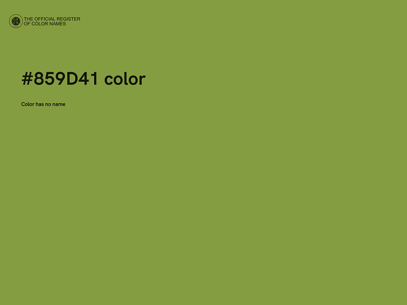 #859D41 color image