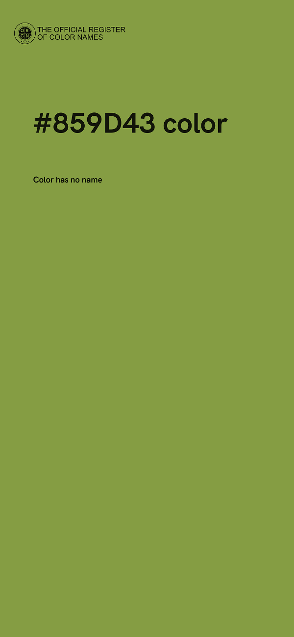 #859D43 color image