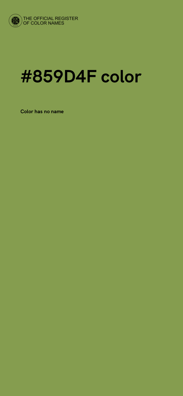 #859D4F color image