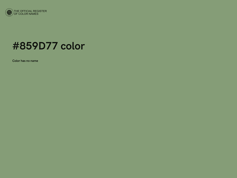 #859D77 color image