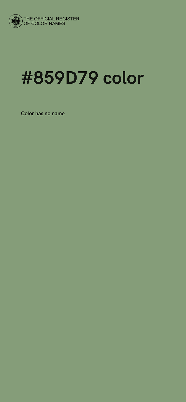 #859D79 color image