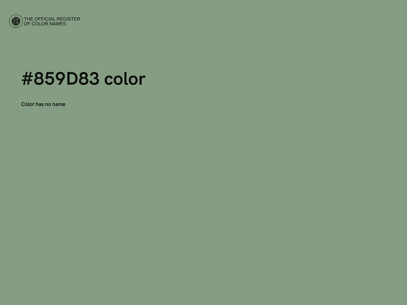 #859D83 color image