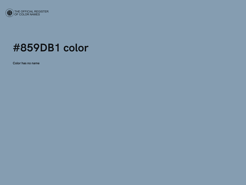 #859DB1 color image