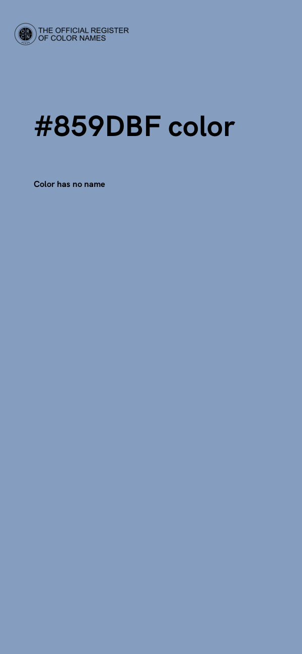 #859DBF color image