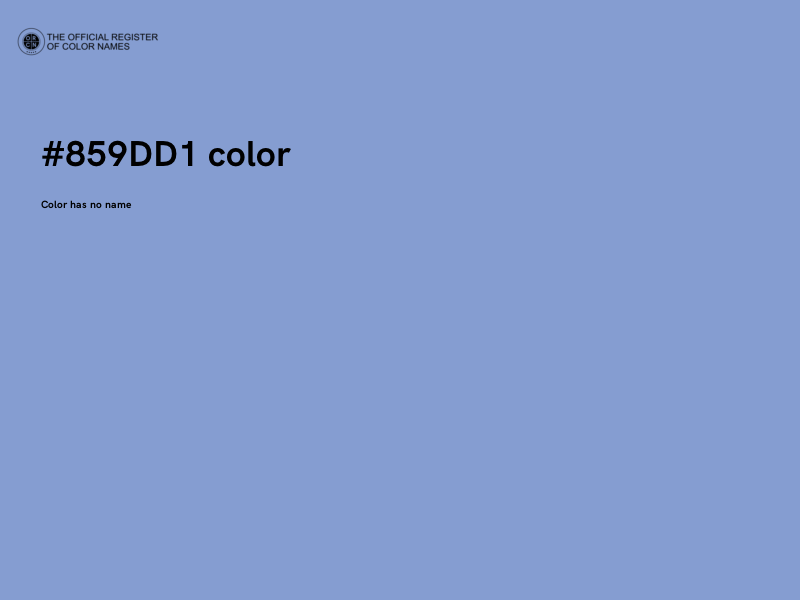 #859DD1 color image
