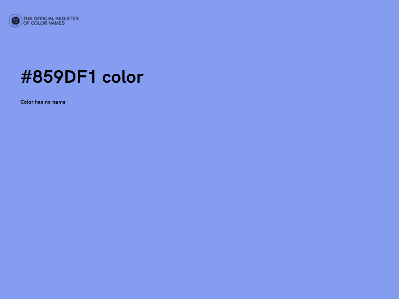 #859DF1 color image