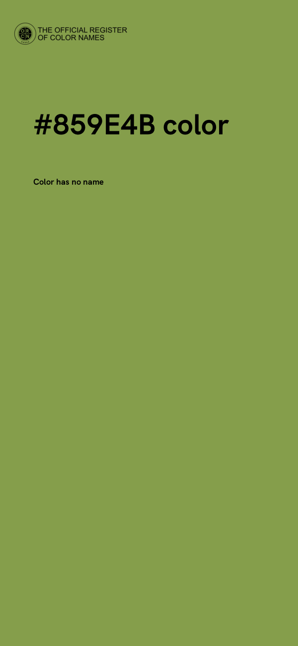 #859E4B color image