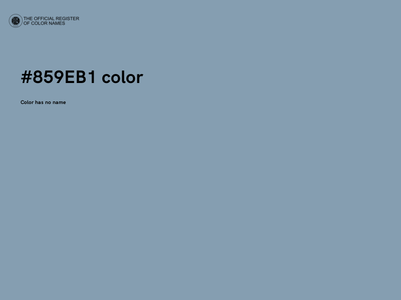 #859EB1 color image