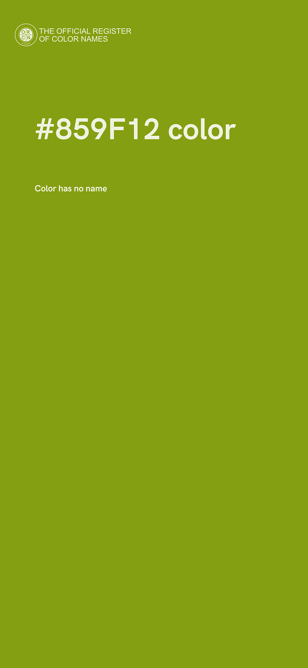 #859F12 color image