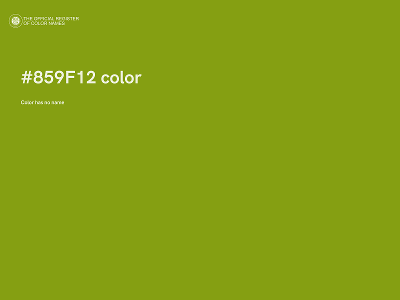 #859F12 color image