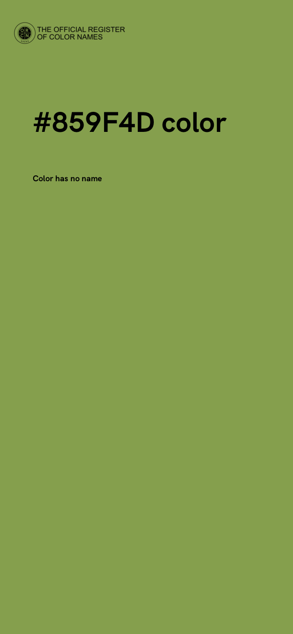 #859F4D color image