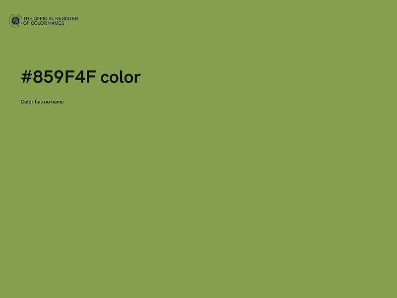 #859F4F color image