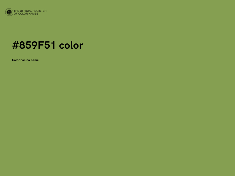 #859F51 color image