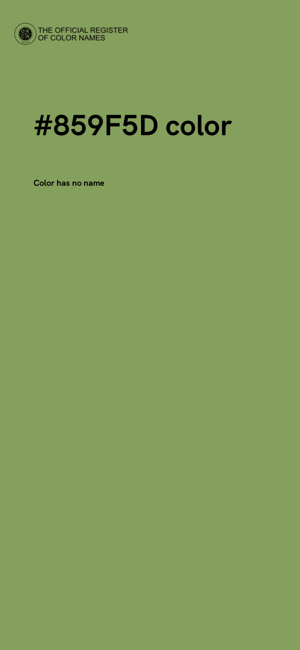 #859F5D color image