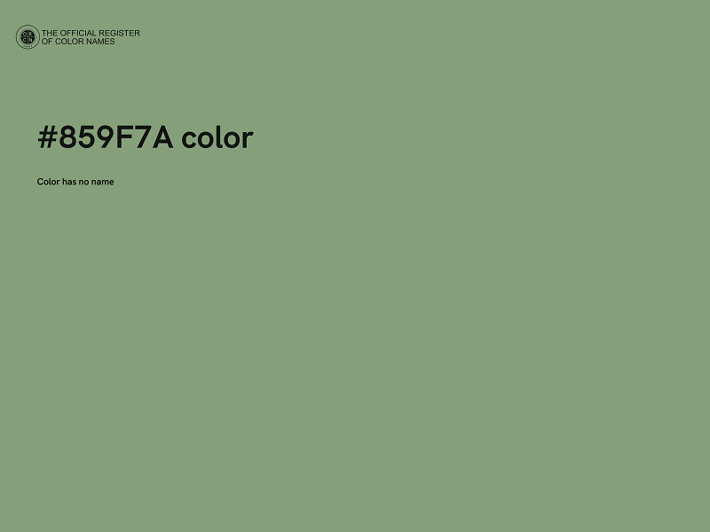 #859F7A color image