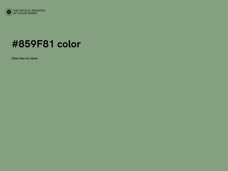#859F81 color image